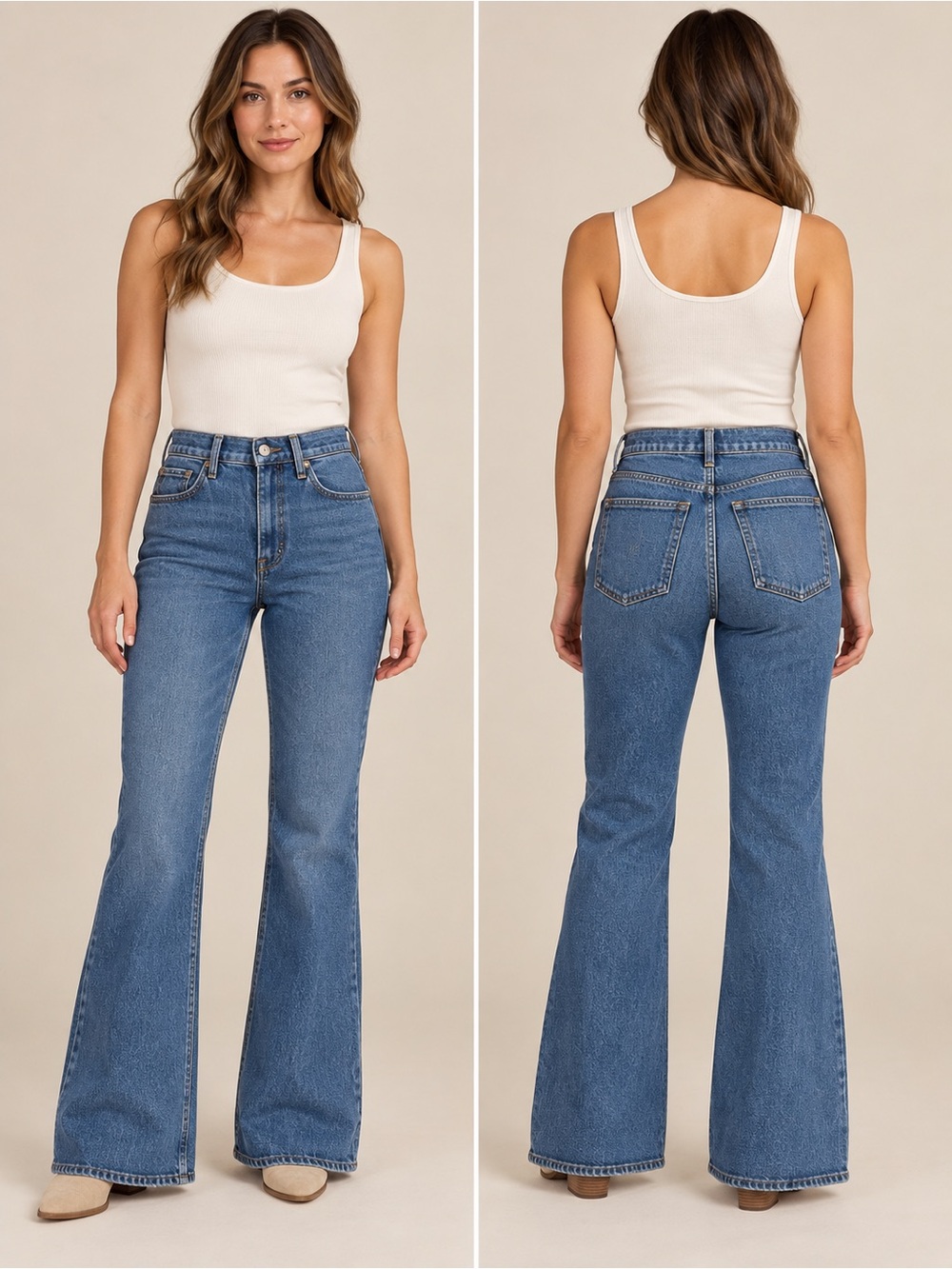 Abercrombie & Fitch High Rise Flare Jeans – Size 29 Short